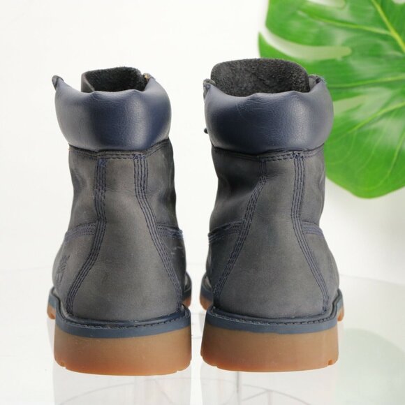 Timberland Mens Waterproof Boot Size 7 Premium 6Inch Blue Leather Insulated - Picture 5 of 12